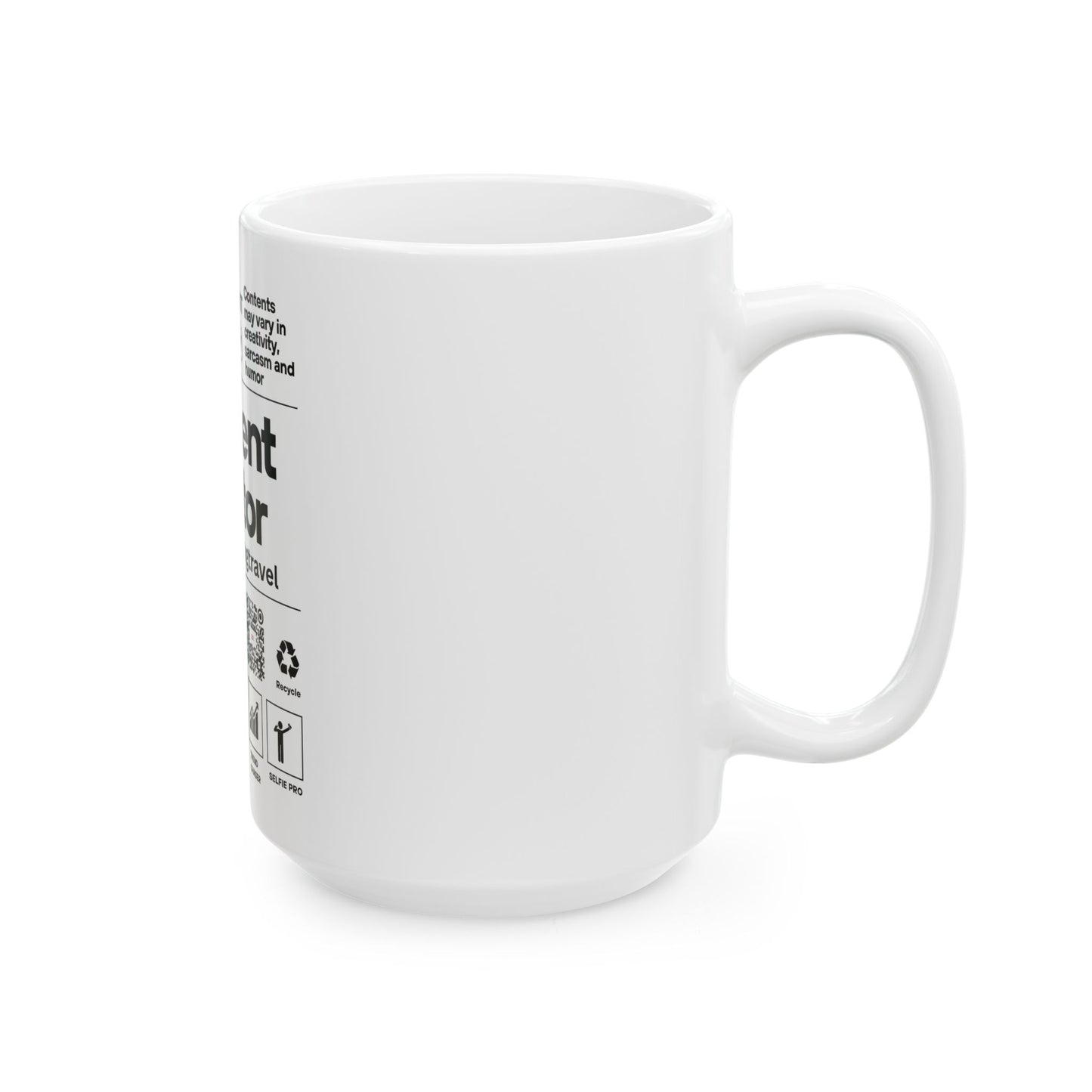 Babies Talking Travel - White Content Creator Mug (15oz).