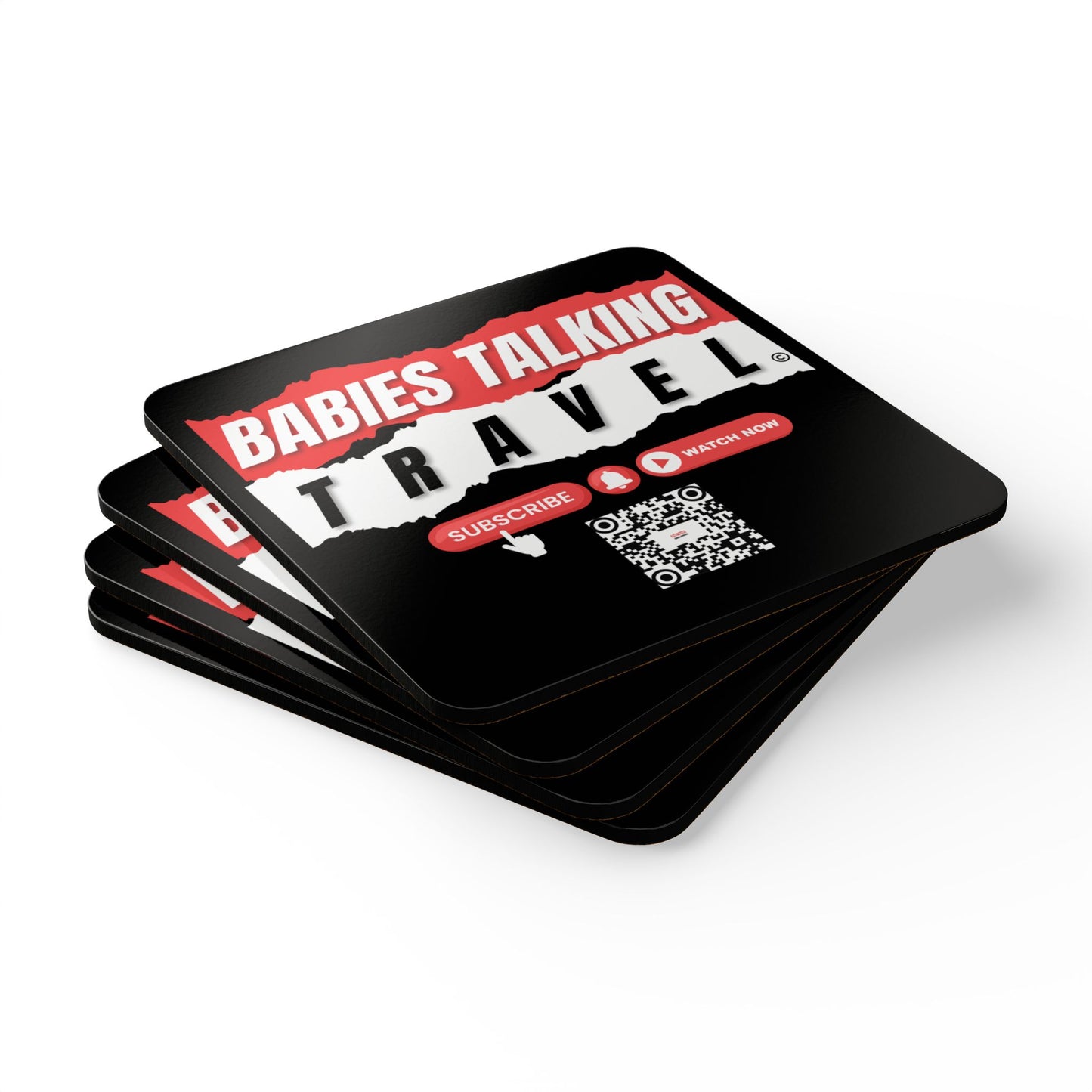 Babies Talking Travel - Logo Coaster  Set!