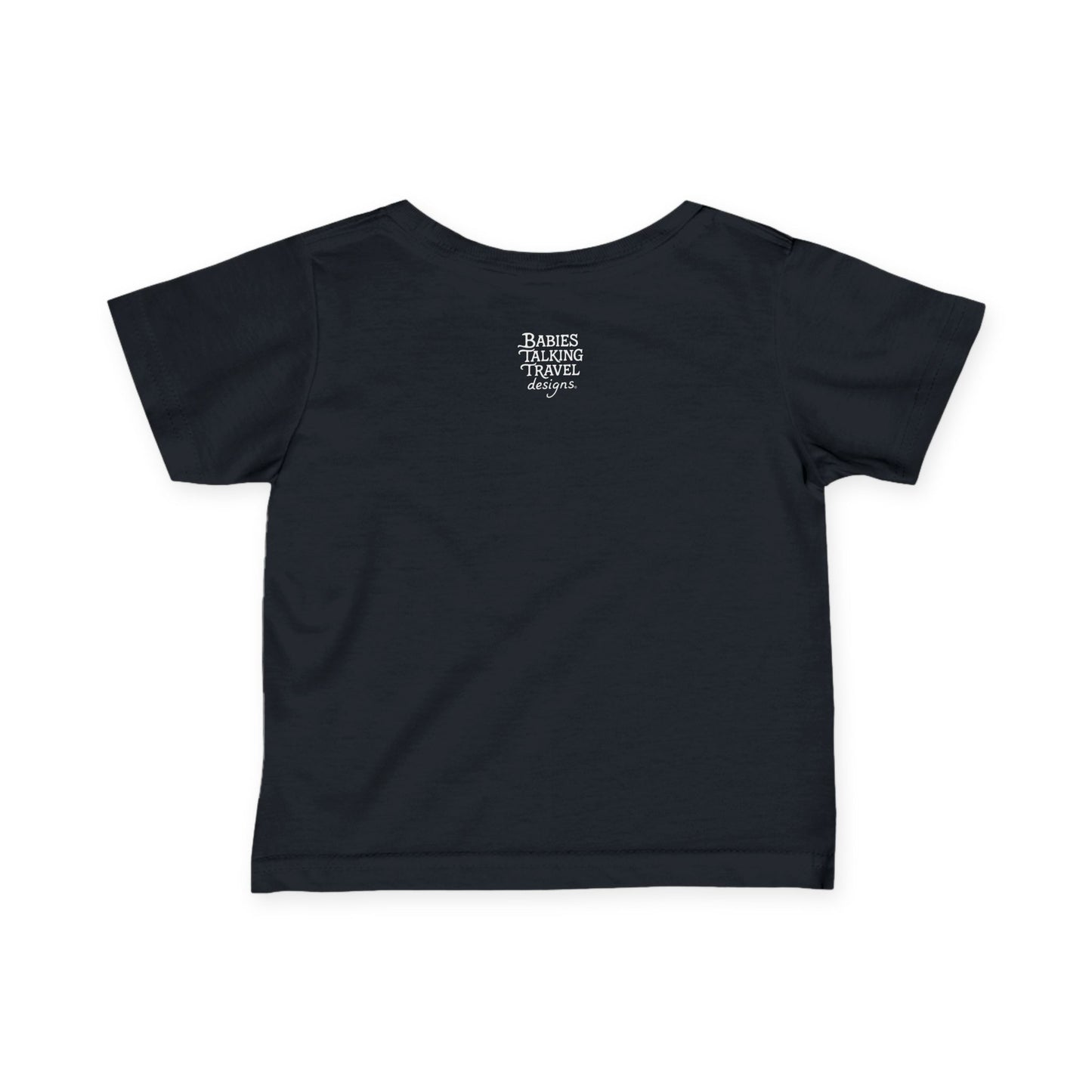 Babies Talking Travel "Toddlers Baby Crew #2 "design - Black Unisex style.