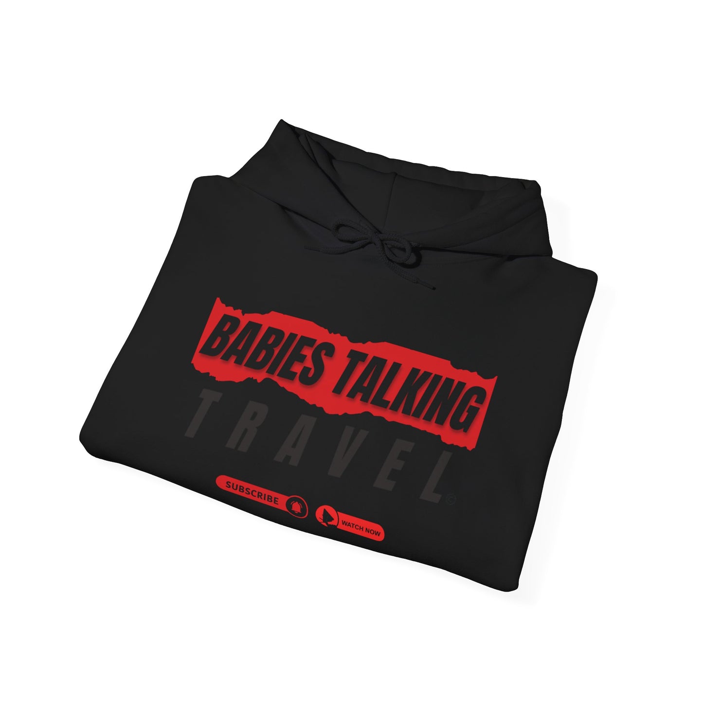 Babies Talking Travel Logo - Dark mode Unisex Hoodie!