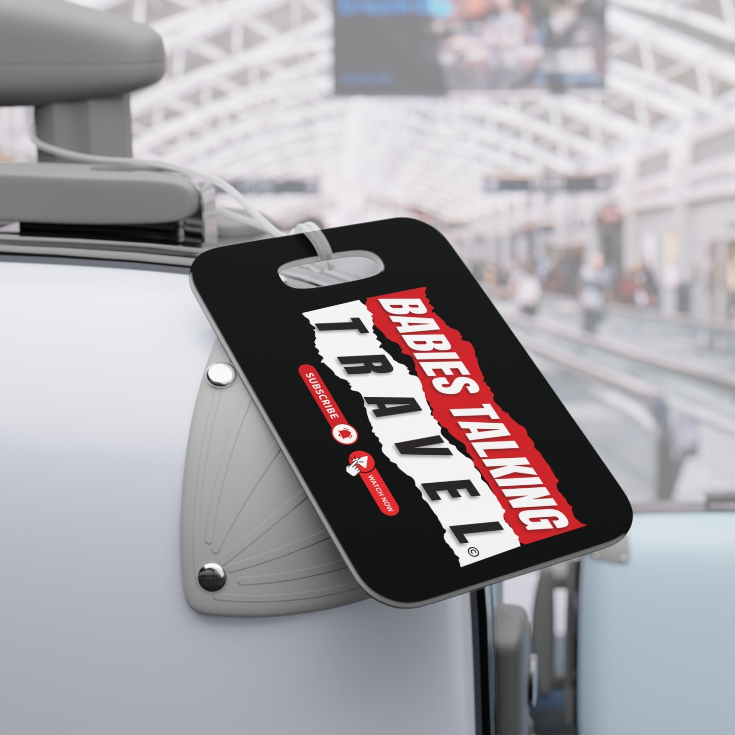 Babies Talking Travel Logo - Custom personalized Luggage Tag!