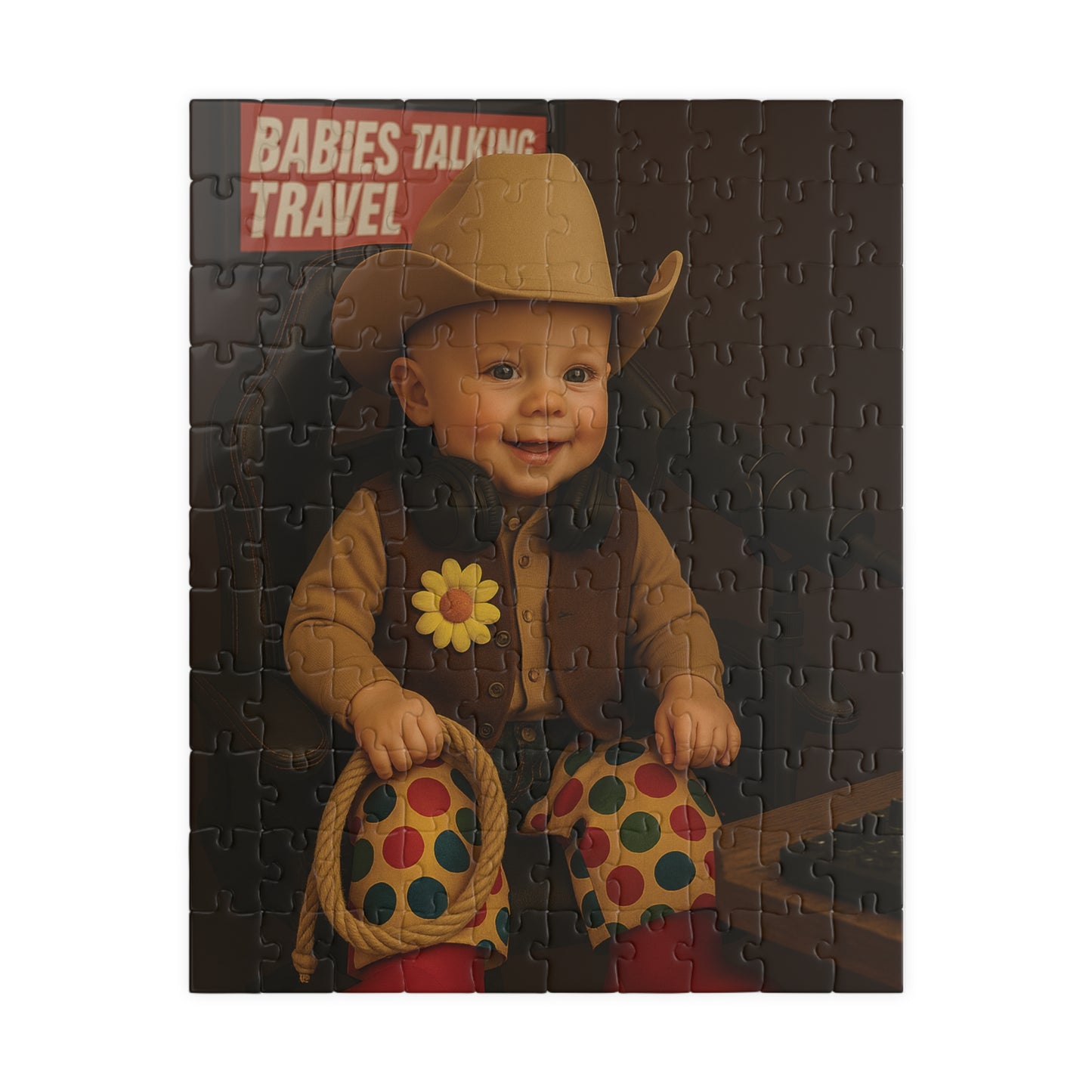 Babies Talking Travel Puzzle - Baby Cowboy Jimmy!