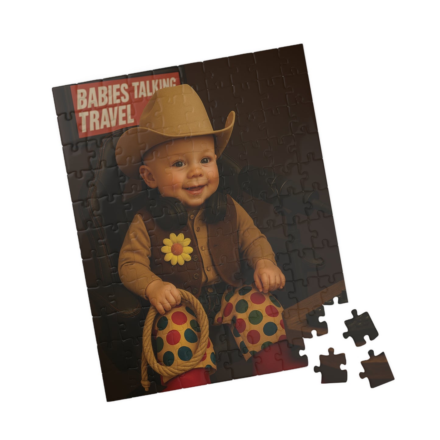 Babies Talking Travel Puzzle - Baby Cowboy Jimmy!