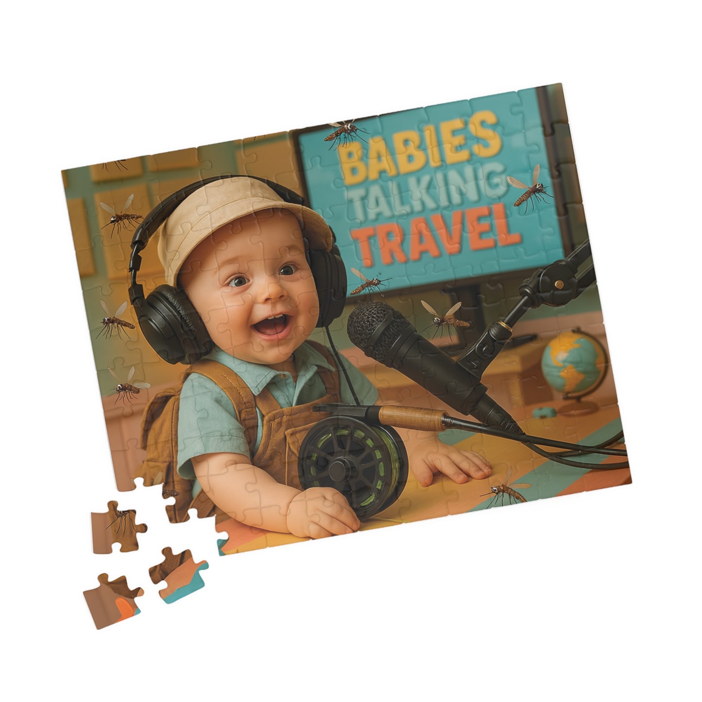 Babies Talking Travel Puzzle - Baby Fly Fisherman Ted!