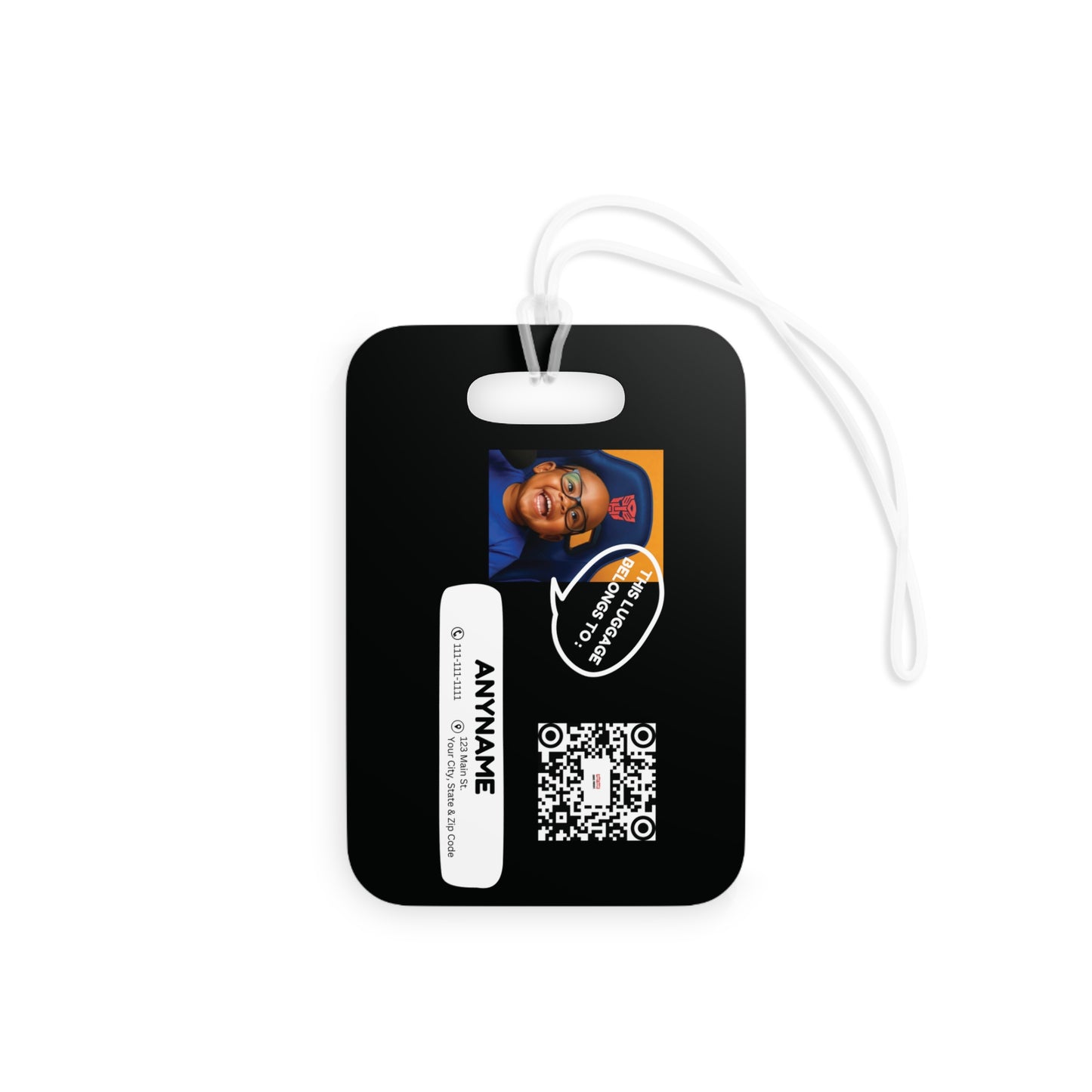 Babies Talking Travel Logo - Custom personalized Luggage Tag!