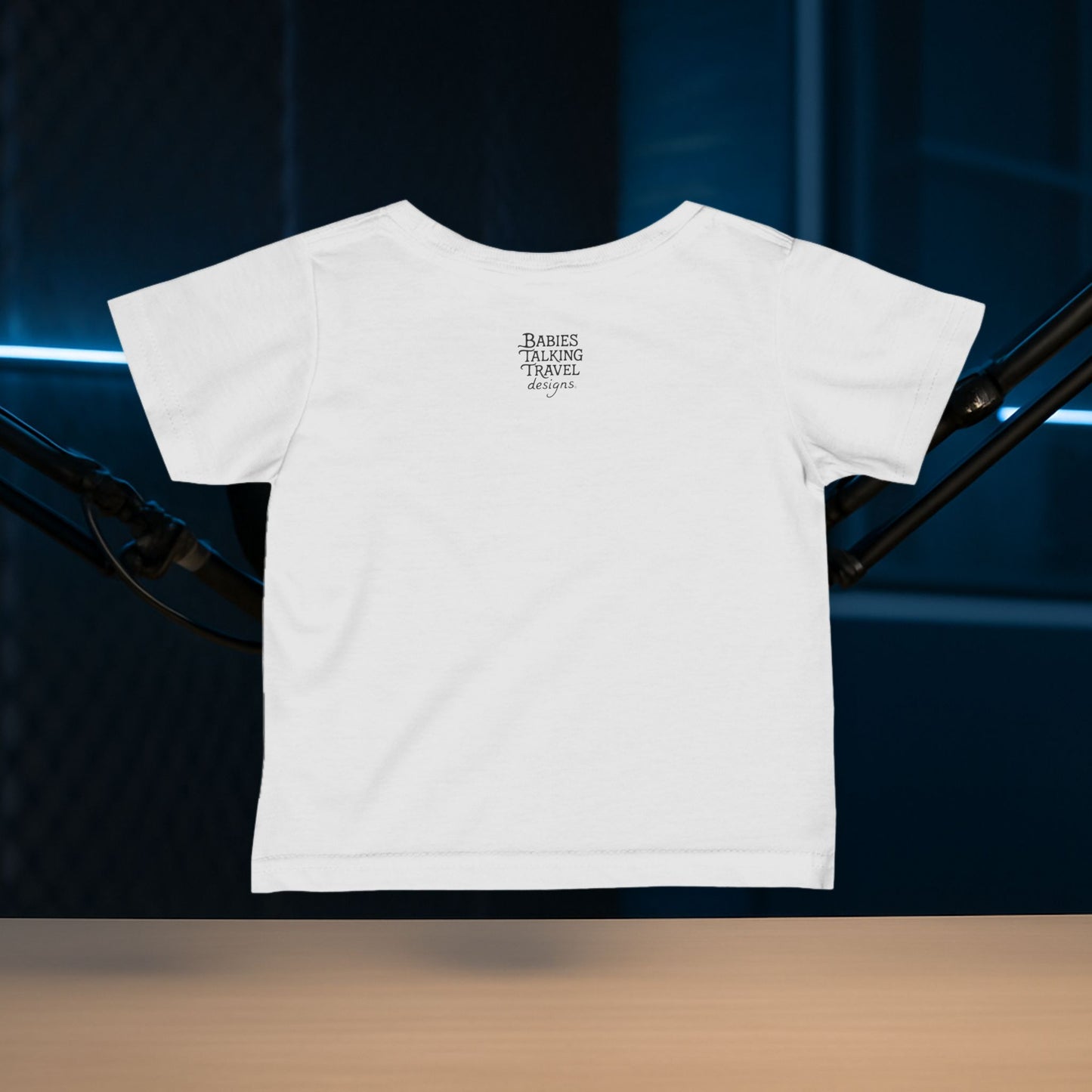 Babies Talking Travel - Content Creators -  Toddler Soft White T-Shirt.