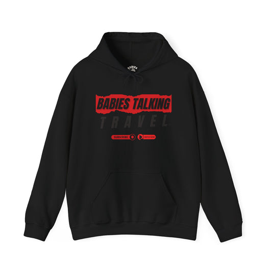 Babies Talking Travel Logo - Dark mode Unisex Hoodie!