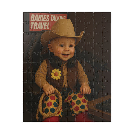 Babies Talking Travel Puzzle - Baby Cowboy Jimmy!